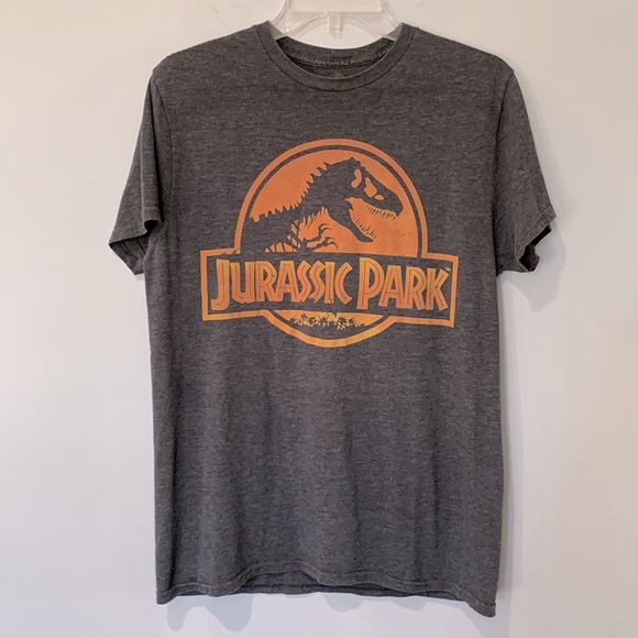 Jurassic Park Logo T-Shirt Herren – 100% Baumwolle, Regular Fit, Digitaldruck, GOTS-zertifiziert